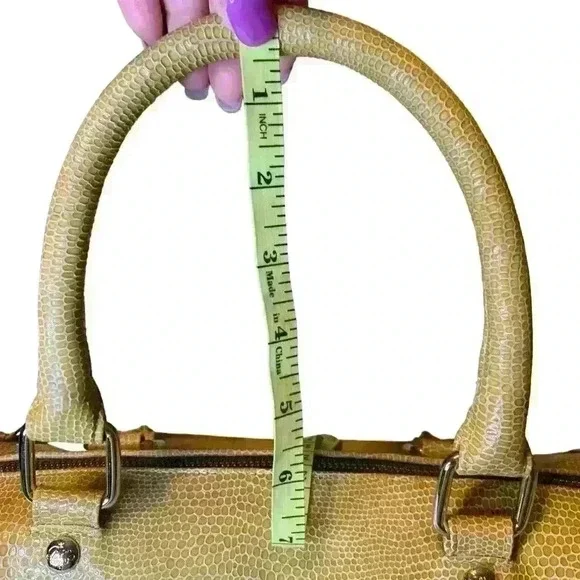 Rebecca Minkoff Satchel. Two Toned. Leather Tan and Brown color. - Picture 3 of 14